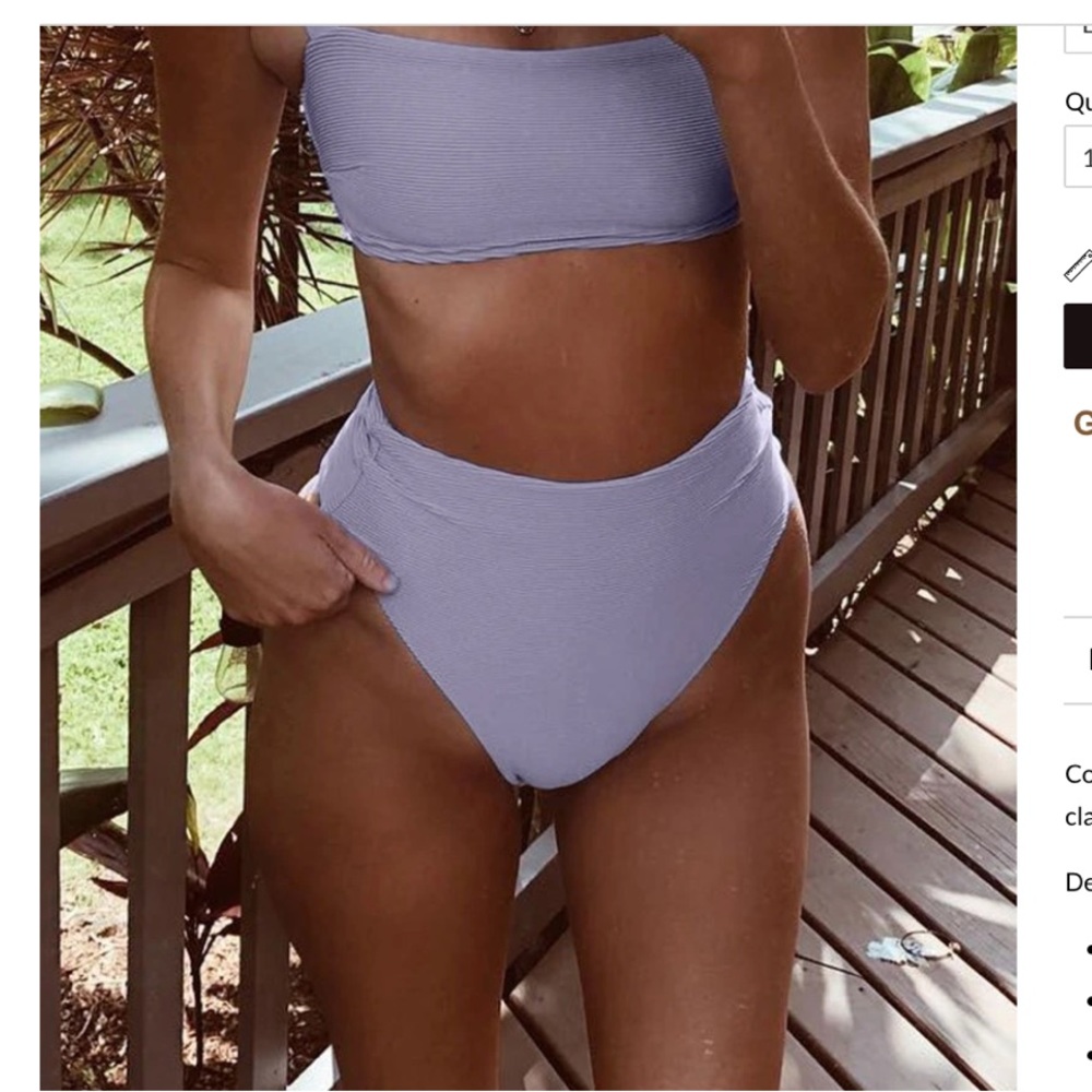 High waisted bikini!! Size M